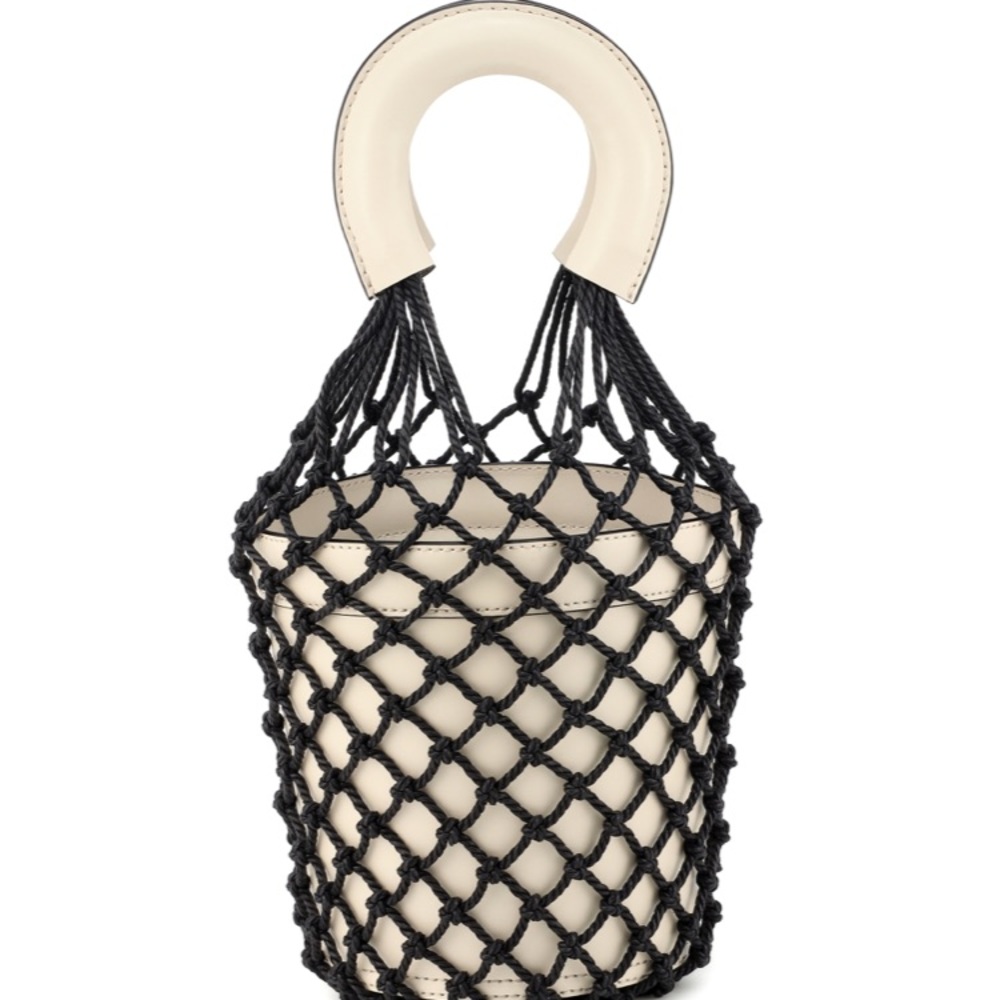 STAUD Moreau Bag, black and white